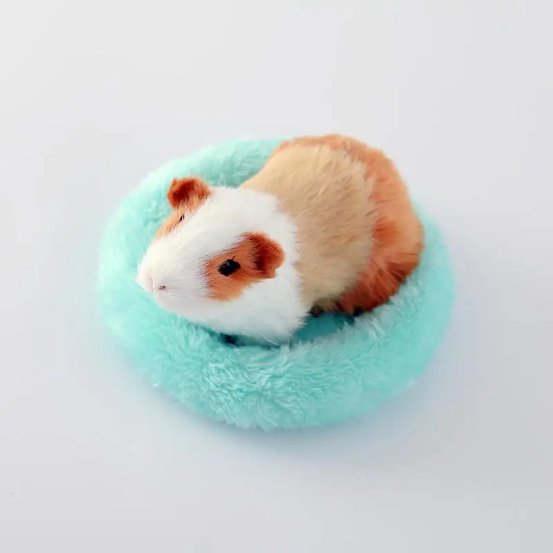 Hamster Cage Winter Sleeping Bed Soft Fleece Guinea Pig Ferret Small Animal Mini Mat Rat Accessories | Дом и сад