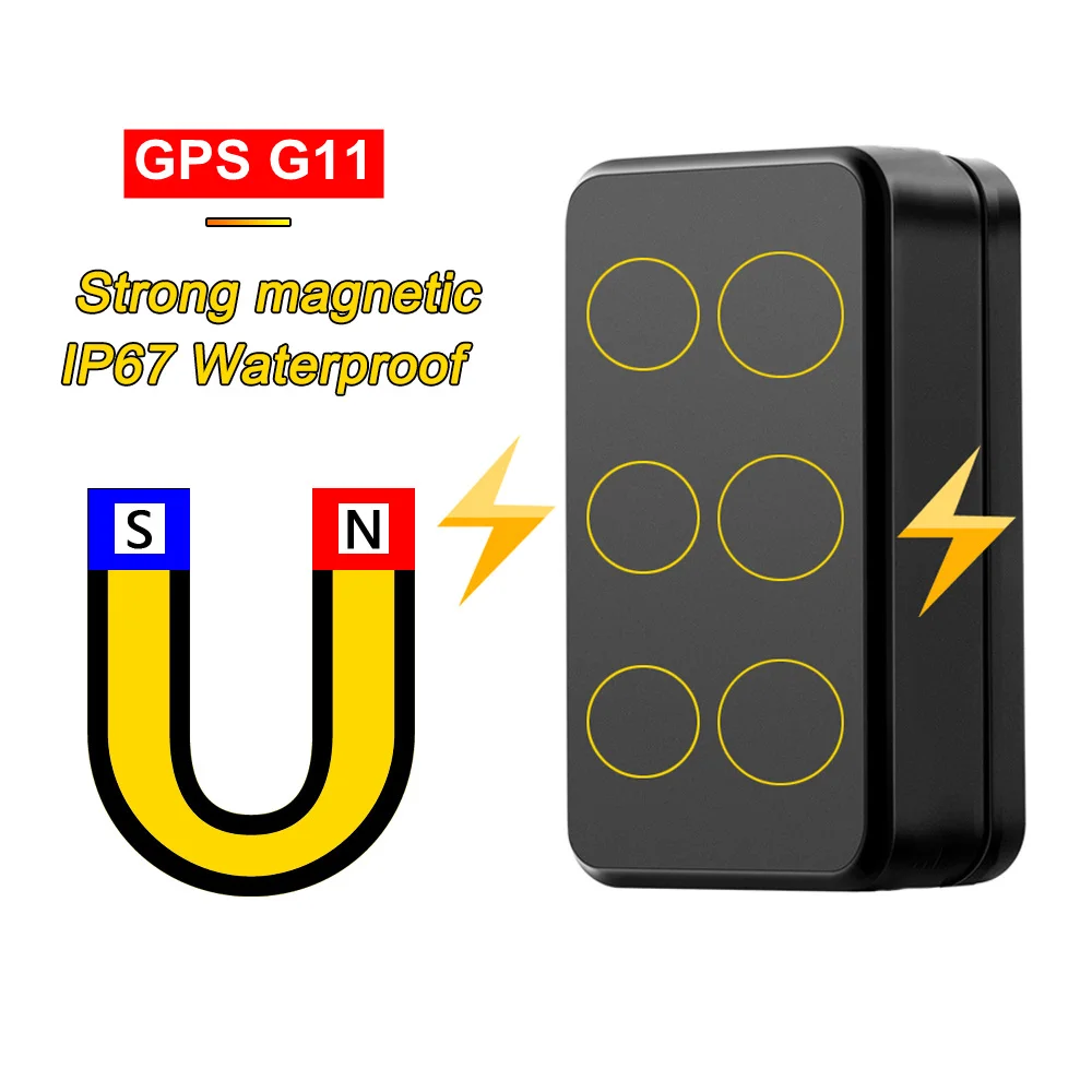 

G11 GPS Tracker 5000 mAh Large Battery Long Standby GPS Tracking Device Waterproof Strong Magnetic Car Locator Mini Trackers