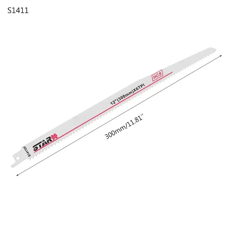 

High Carbon Steel S1411DF 300mm 12\" Reciprocating Saw Blade Effective Flexible For Cutting Wood Woodworking B85C
