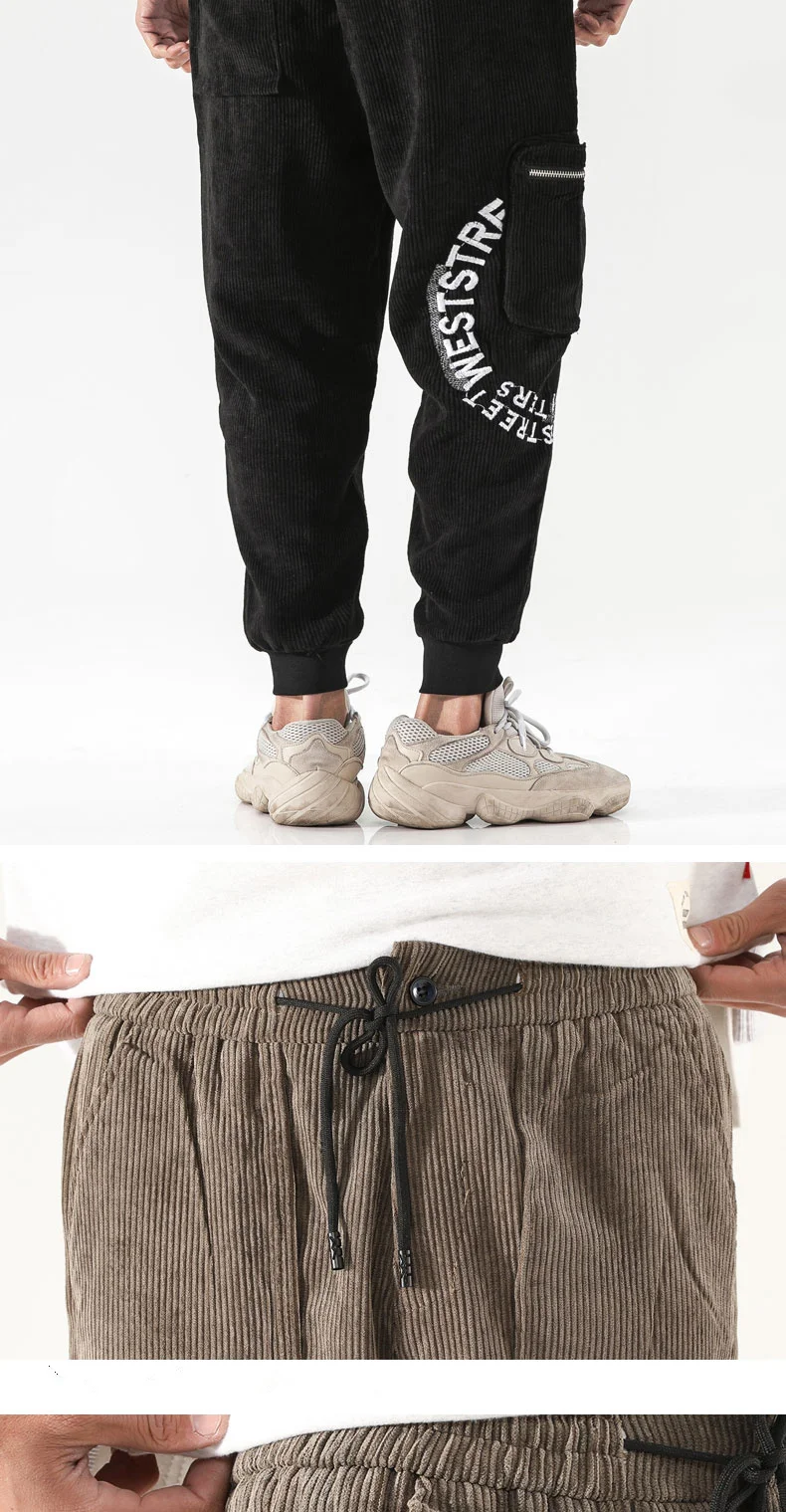 VODOF мужские повседневные удобные шаровары свободные Homme Jogger брюки на шнурке мужские брюки плюс размер брюки в китайском стиле