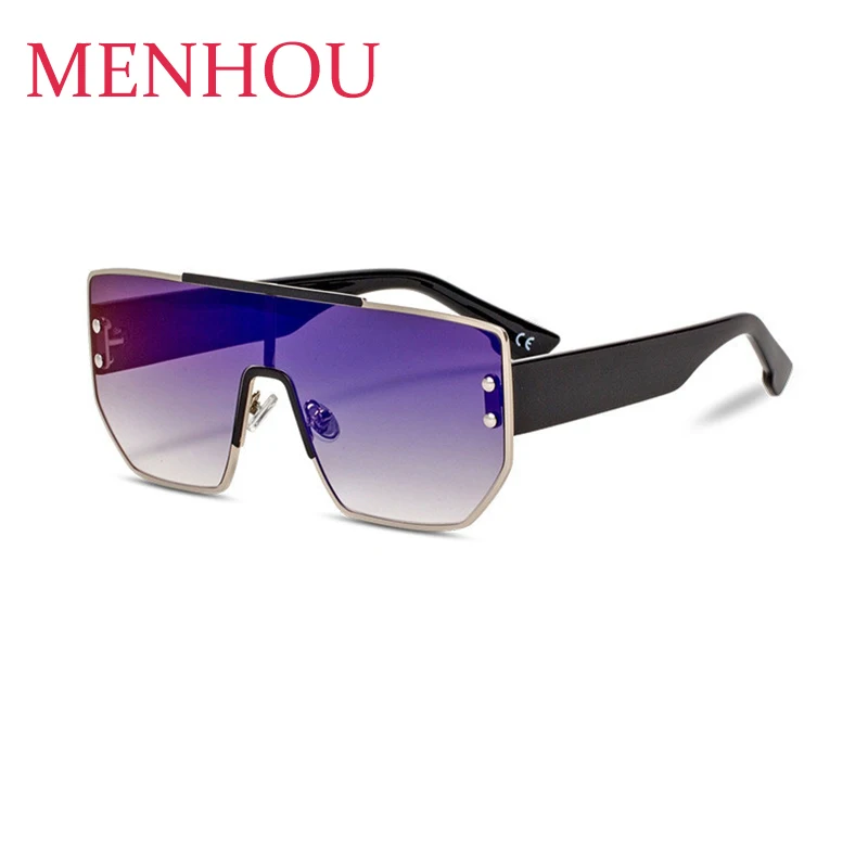 

Fashion Oversized black Brand Sunglasses Women 2019 luxury Square mirror Sun Glasses For Women Vintage Retro pilot Glasses