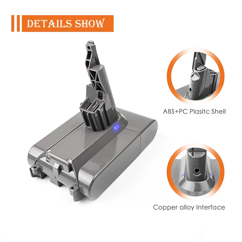 6000mAh 21.6V For Dyson V7 battery Motorhead Animal Trigger Car+Boat Absolute V7 Replacement Battery Handheld Vacuum Cleaners
