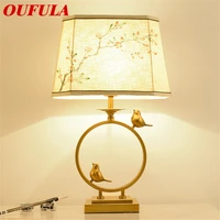 aosong table lamp modern contemporary office creative decoration fabric for foyer living room bed room hotel