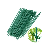50pcsplastic multipurpose fish bone spur green garden banding supports plant clips to tie branches garden greenhouse fixing tool