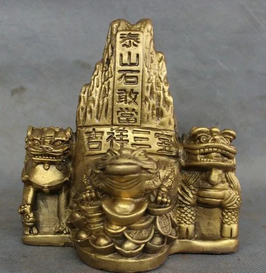 Китайская латунная монета 323 юаньбао блестящая Бриллиантовая черепаха|Статуи и