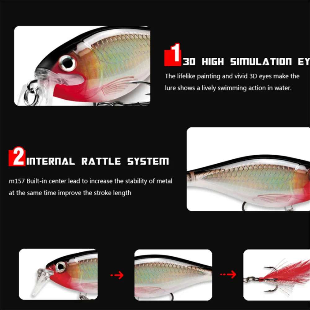 1 шт./плавающий карандаш зимняя рыбалка Реалистичная жесткая наживка 8 см/13 г