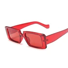 Солнечные очки в квадратной оправе женские, дизайнерские солнцезащитные аксессуары с маленькой оправой, модные брендовые прямоугольные, с зеркальными линзами для океана