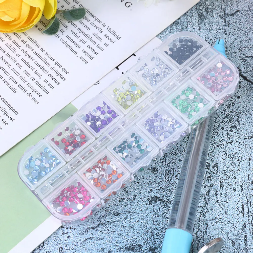 

1 Set Nail Art Tools DIY Manicure Kit Nail Rhinestone Applicator Nail Beauty Accessories Blue