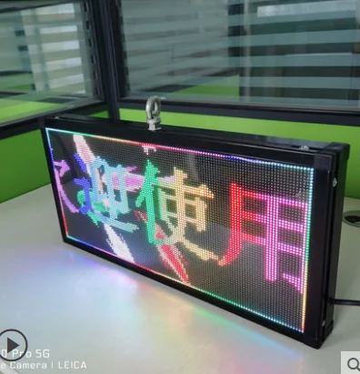 

Portable p3 190x350x38mm outdoor waterproof LED sign Full Color small LED display 5V power supply mobile wifi control can hang