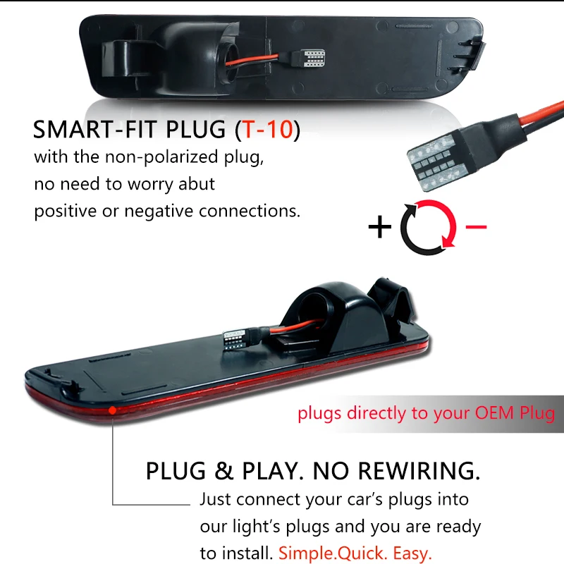 IJDM 12V Красный Полный светодиодный задний боковой маркер светильник для 2005-2009 Ford