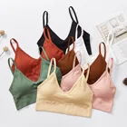 Спортивный бюстгальтер SALSPOR, топ без косточек с U-образной спинкой, бесшовный Женский укороченный топ, женское нижнее белье без косточек, Спортивное нижнее белье