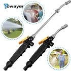 Садовый водяной пистолет 2 в 1, 2,0, Форсунка для струи воды, Веерная форсунка, безопасная очистка, мощная мойка, водяной пистолет