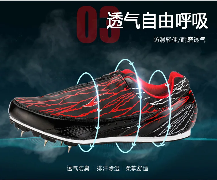 Plus Size 35-45 Track Spikes Shoes for Men Women Athletics Spike Shoes Running Sneakers Unisex Field Sneakers