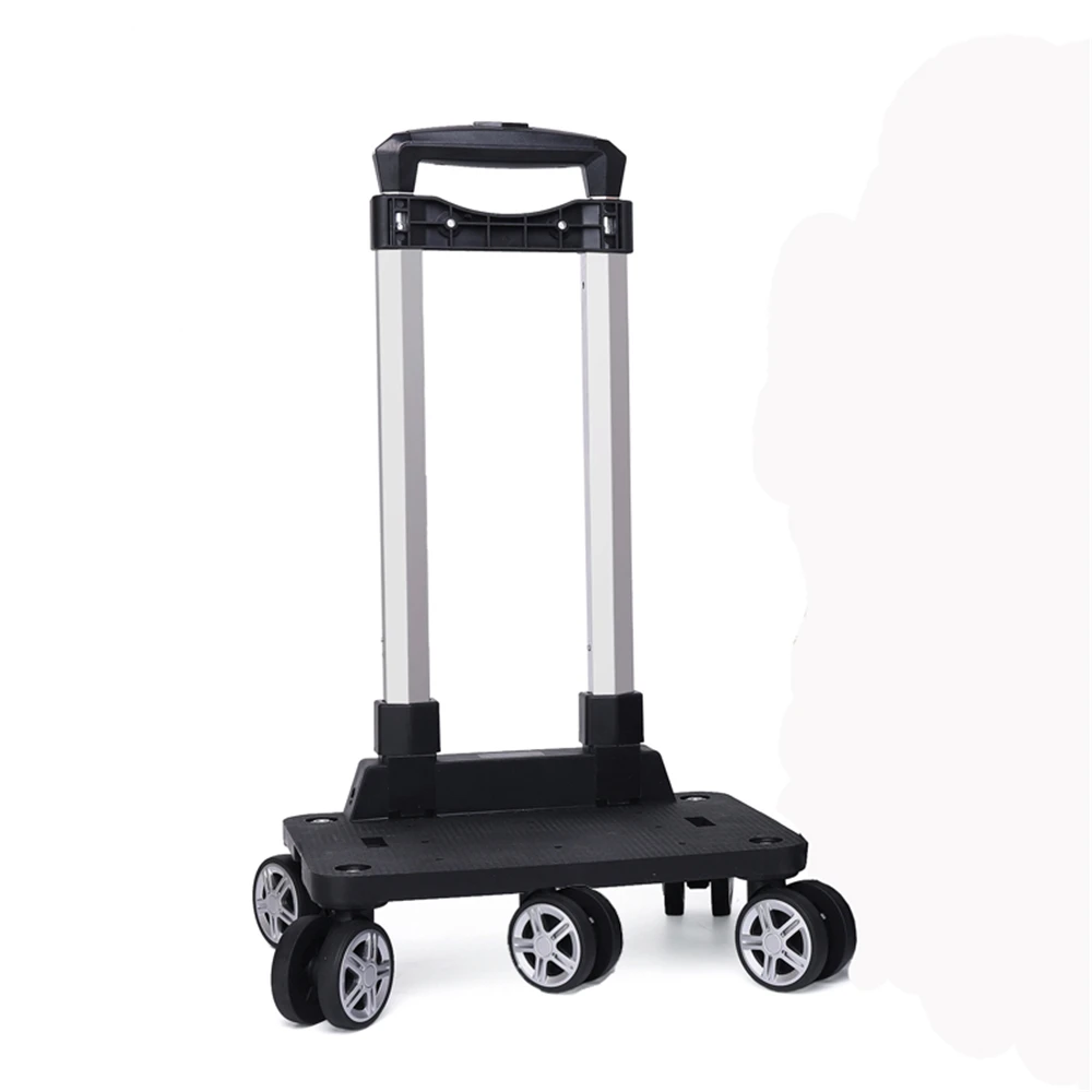 

Backpack Hand Truck Wheeled Cart Trolley Hand Aluminium Alloy Folding Trolley Cart for Schoolbag