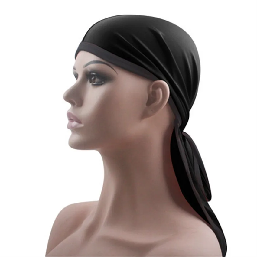 Новые модные мужские и женские атласные парики для волос Бандана тюрбан