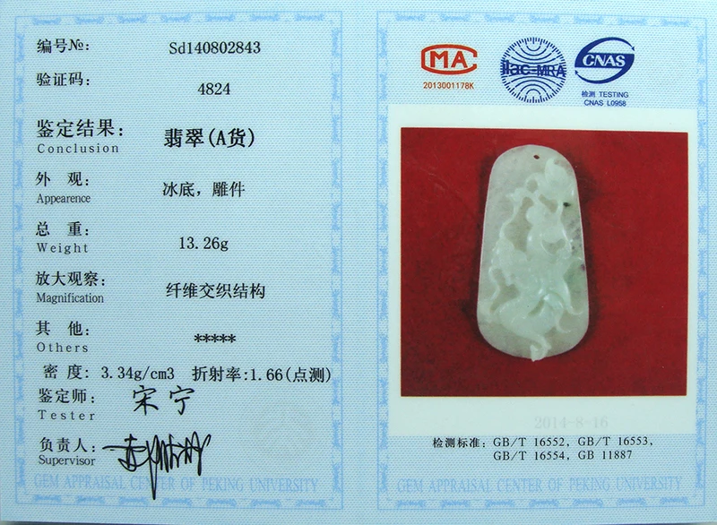CYNSFJA настоящий редкий Сертифицированный натуральный класс А бирманский жадеит