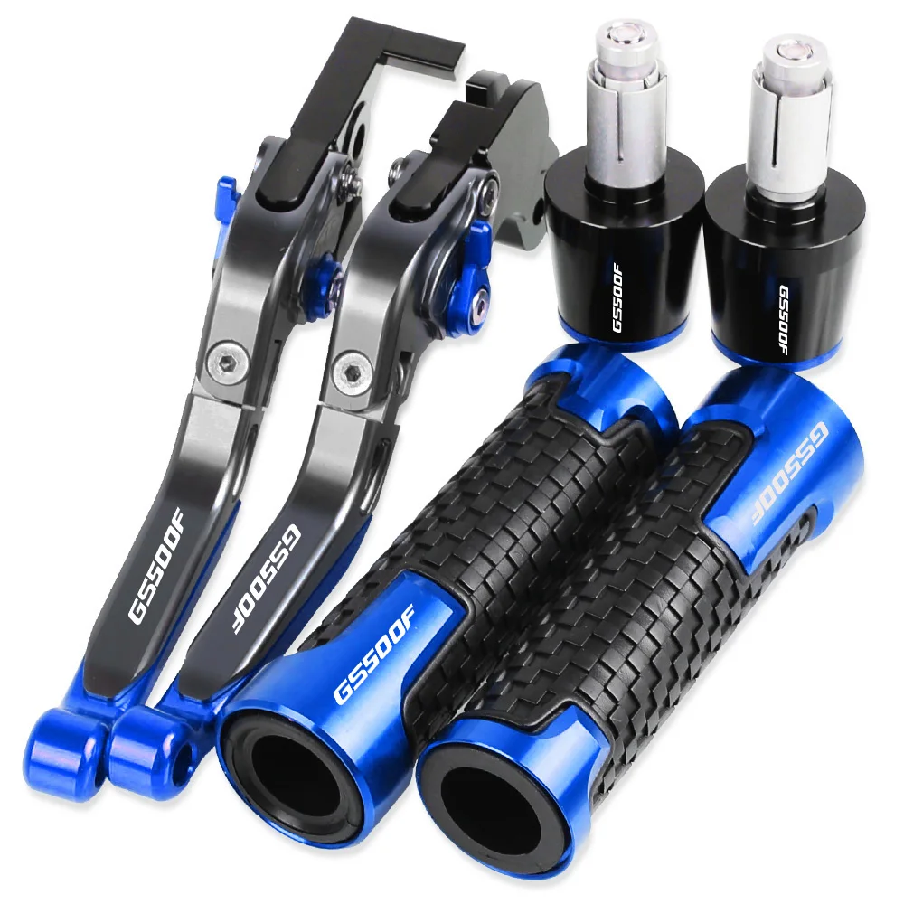 

GS 500F Motorcycle Aluminum Brake Clutch Levers Handlebar Hand Grips ends For SUZUKI GS500F 2004 2005 2006 2007 2008 2009
