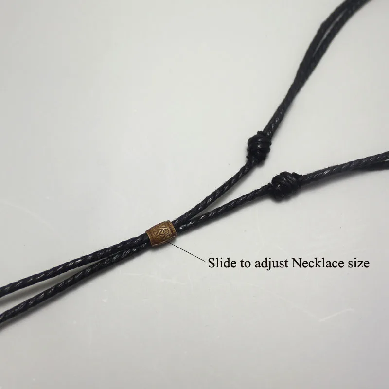 Мужские колье подвеска с волчьим зубом Зеленый &amp кофе веревка реальные зуб