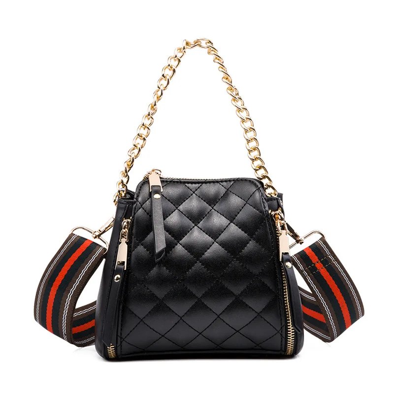 

Women Fashionable Shoulder Bags New Female Messenger Bag Handbag Chain Wild Crossbody Bag Shoulder Portable Fashion Bucket Bag