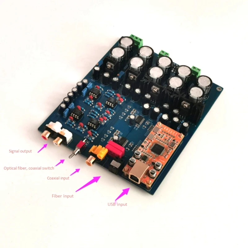 MOOL AK4396VF + AK4113 декодер DAC двойной чип плата поддерживает оптоволоконный