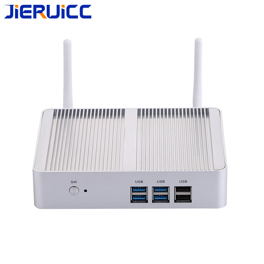 Ультра низкая мощность безвентиляторный двойной nic lan 2 ethernet intel N3160 Мини ПК windowns 10