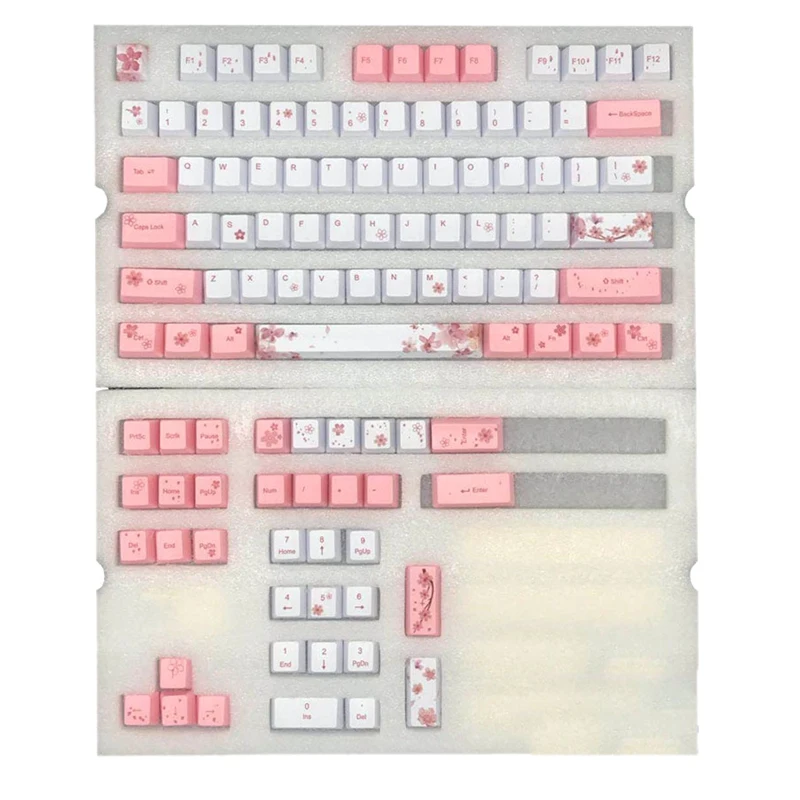 

85% чистый материал колпачка для клавиатуры PBT толщина 1,45 мм 108 клавиши цвет PBT сублимационная механическая клавиатура универсальная колпачо...