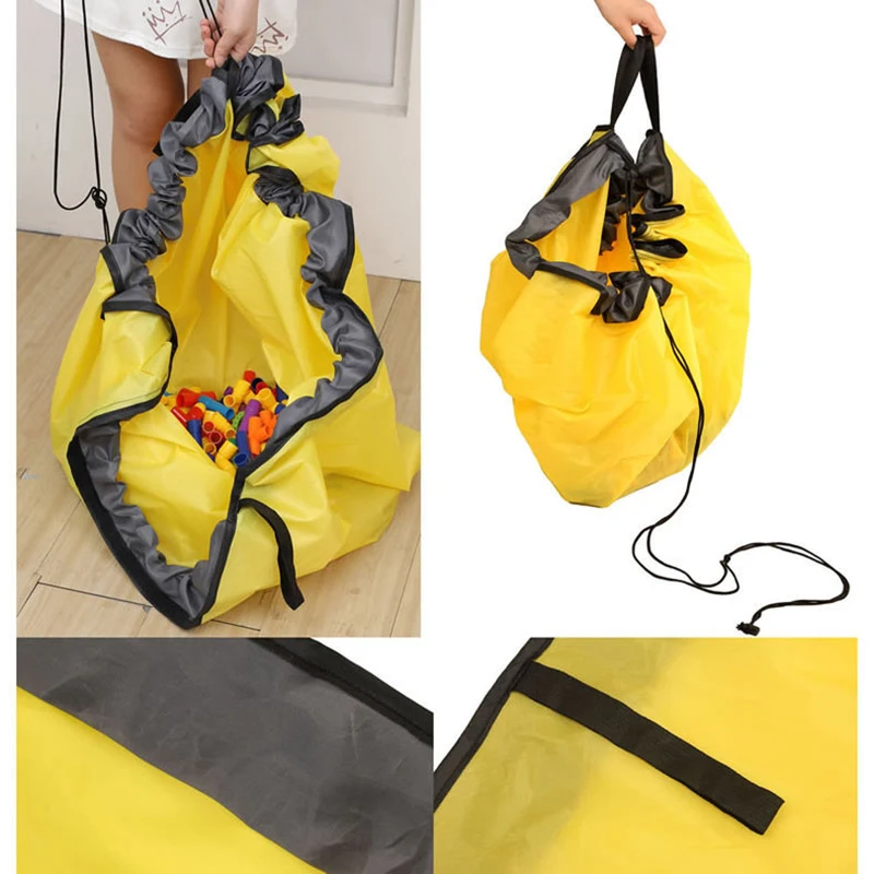 

Cartoon Dirty Laundry Basket Portable Kids Toy Storage Bag Clean-up Storage Bag Foldable Fabric Storage Basket Storage Bucket