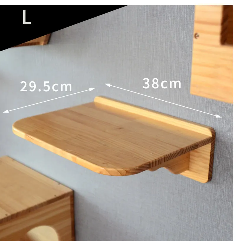 Настенный Кот дерево деревянная платформа котенок прыжки кошка скалолазание