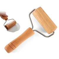 wooden rolling pin hand dough roller mold kitchen fondant pastry baking tool