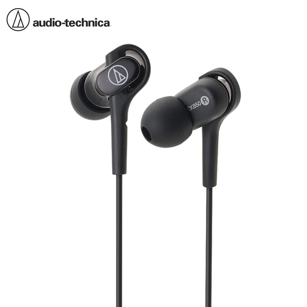 

Audio-Technica ATH-CKB50 3.5mm In-ear Wired Earphones Balanced Armature Bass HIFI Sport Earbuds Game Headset for iPhone/Android