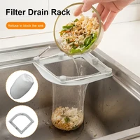sink leftovers filter sets hanging net triangle drainage rack strainer bag anti blocking trash drain basket kitchen accessories