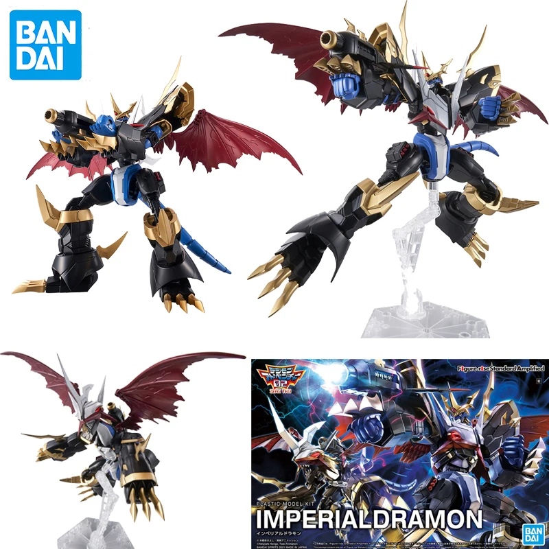 

Фигурка Bandai в сборе, модель приключений Digimon, Императорский драмон, кейзерон, монтаж, аниме Подвижная кукла, детские игрушки, подарок
