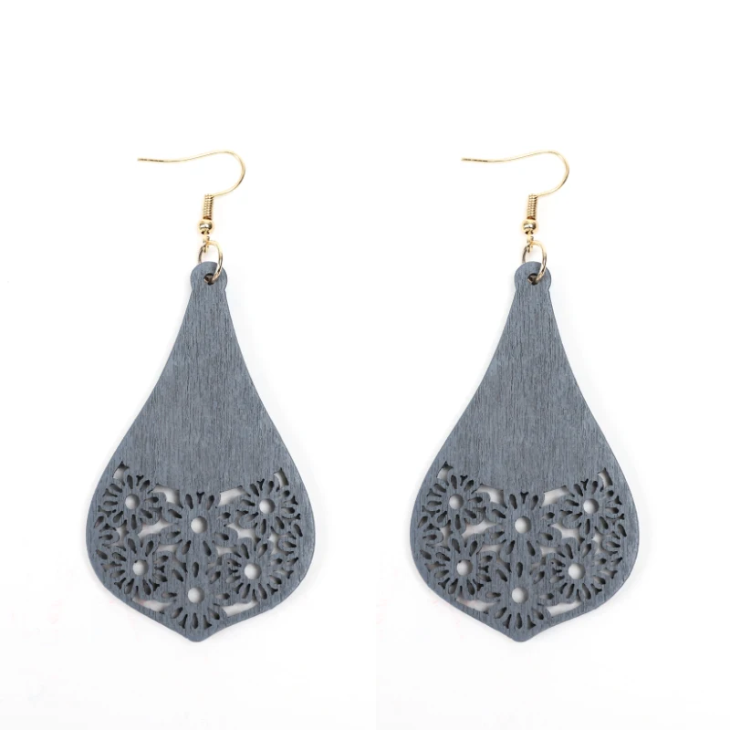 YULUCH дизайнерский новый дизайн этнический деревянный галстук выдолбленный