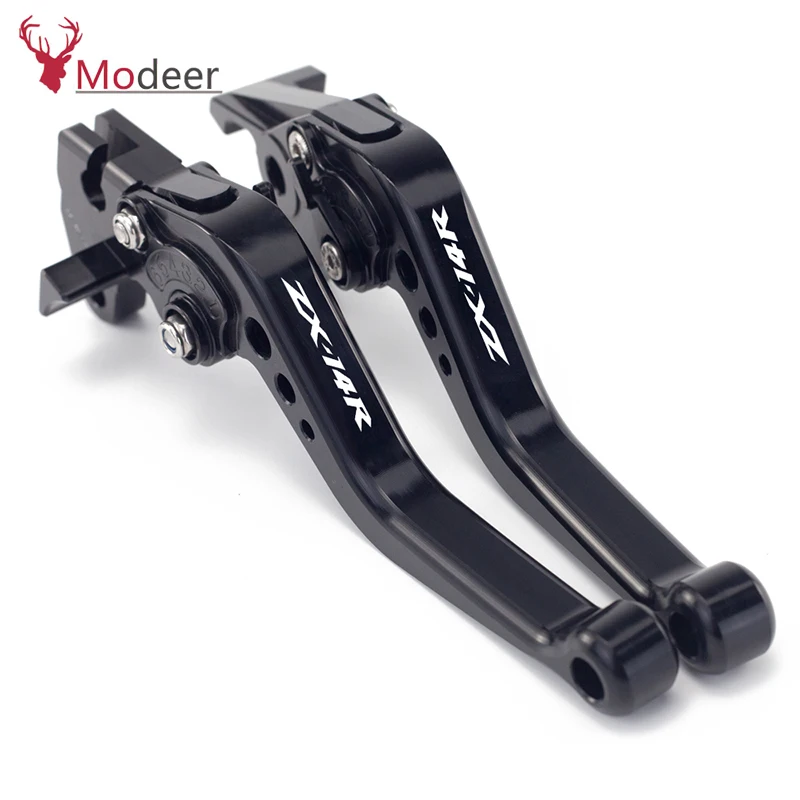 Логотип ZX-12R CNC Алюминиевый Регулируемый гоночный рычаг сцепления рычаги для Kawasaki