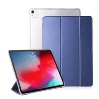 case for ipad pro 12 9 2018 2020 pu leather tri fold stand smart cover for ipad pro 12 9 2020 4th generation pc back tablet case