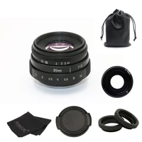 new arrive fujian 35mm f1 6 c mount camera cctv lens ii for sony nex e mount camera adapter bundle black