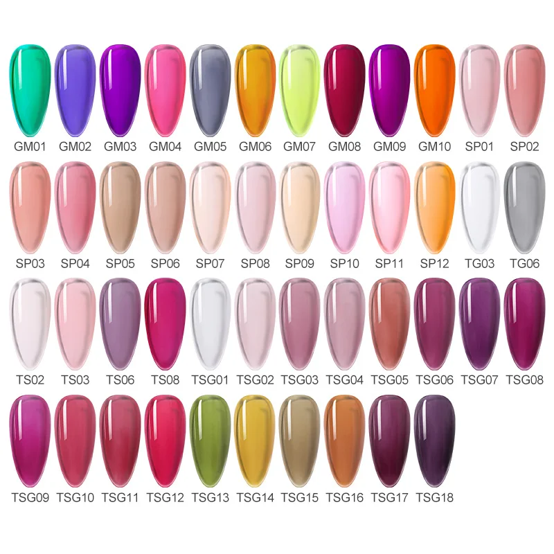 Гель лак BORN PRETTY для ногтей прозрачный желеобразный розовый гель полупрозрачный