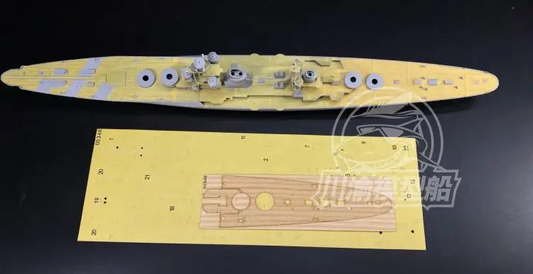 CY350074 1/350 дыма тяжелый круизер деревянная колода + обложка бумаги для trumpeter 05348 |