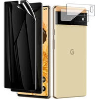  2 2 Pack  for Google Pixel Pro Privacy Screen Protector  Support Fingerprint ID  Anti-Spy Full Adhesive Flexible Film Lens