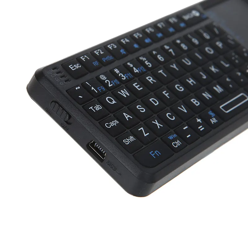Rii мини портативный 2.4 г беспроводная клавиатура сенсорная панель мышь игровой