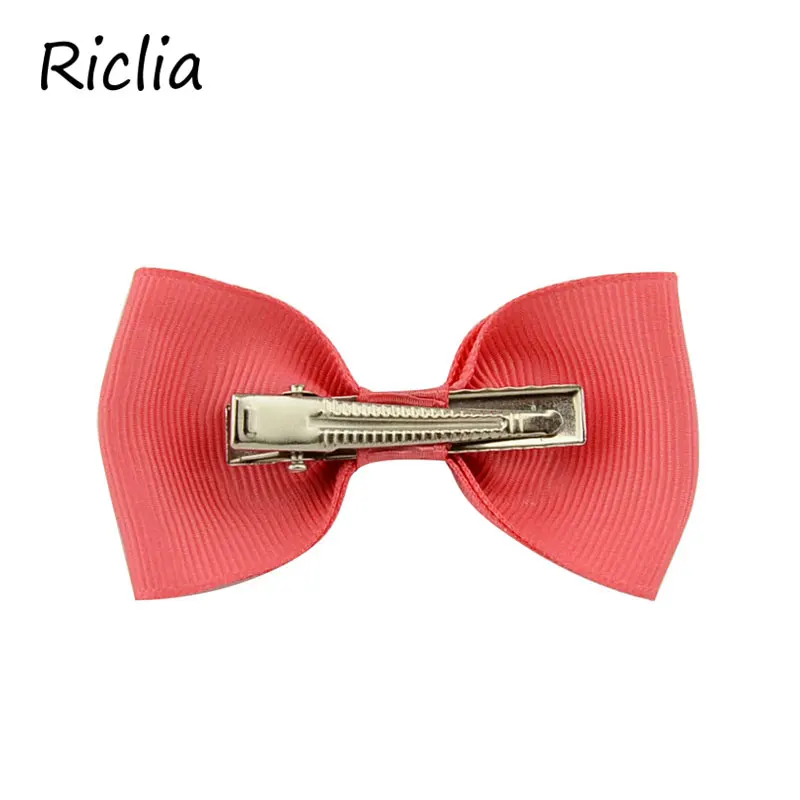 Riclia/20 шт./партия, маленькие детские заколки для волос, однотонные милые детские аксессуары для волос, 20 цветов, бант, детские головные волосы для девочек, подарок