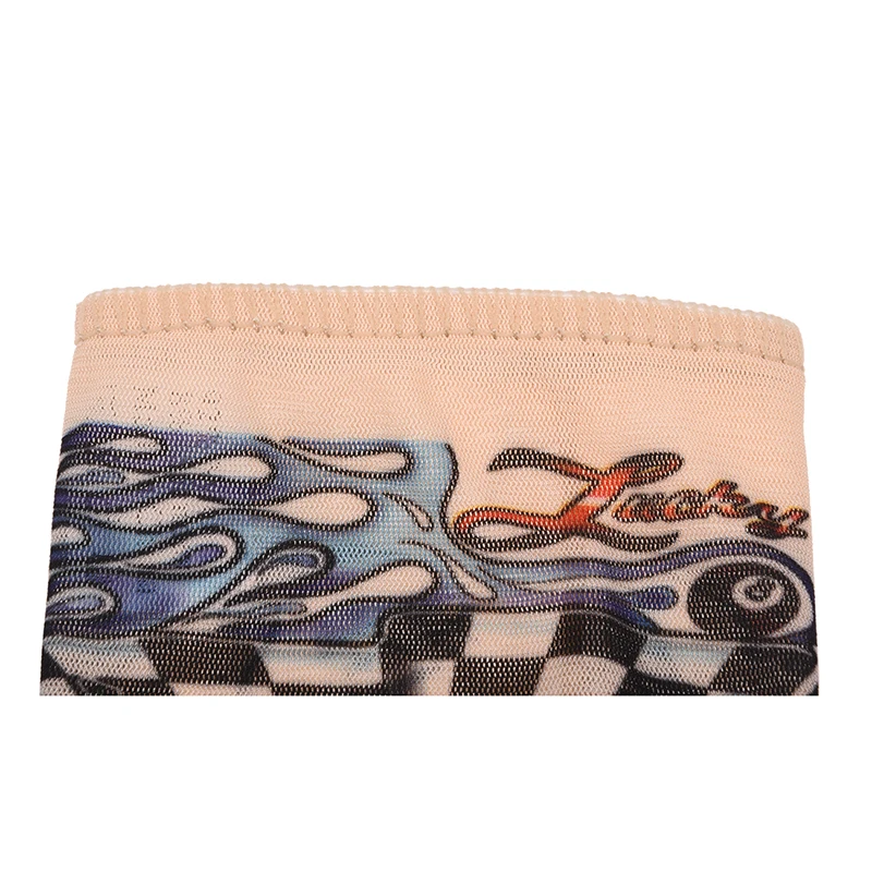 

Skull Crown Stretchy Temporary Tattoo Arm Sleeve Stocking for Child