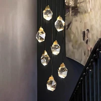 nordic crystal pendant light indoor lighting living room decoration led hanging lamp for home bedside hotel restaurant home