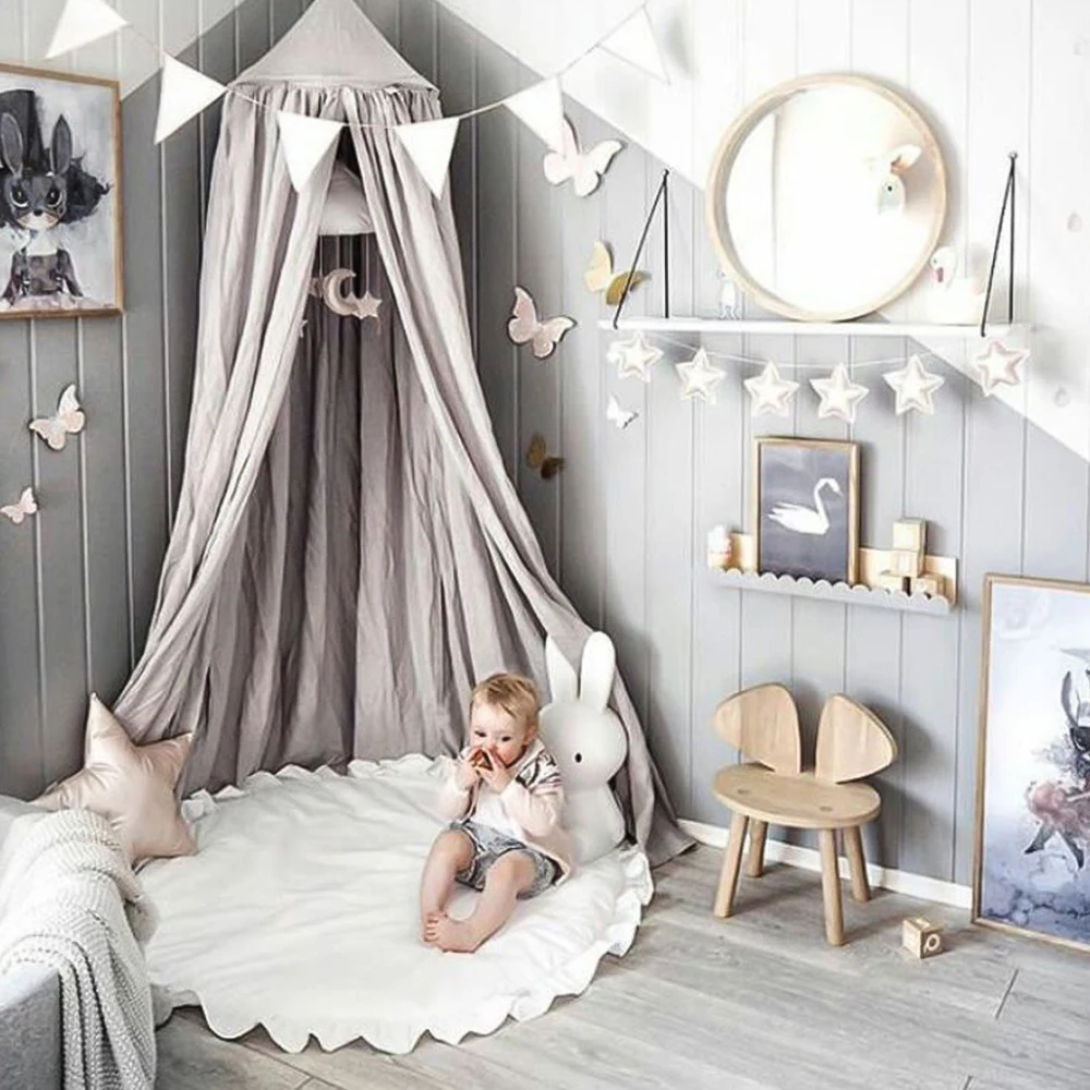 Детский игровой коврик Круглый напольный для детей ползания дома гостиной