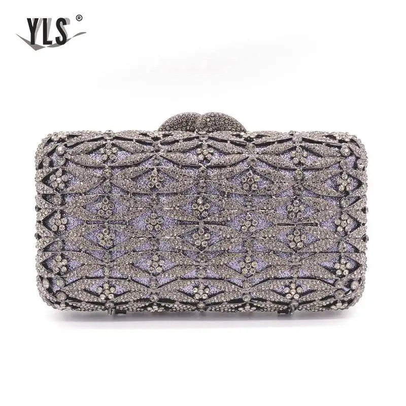 Женские клатчи сумки женские Роскошные вечерние с бриллиантами и цепочкой |