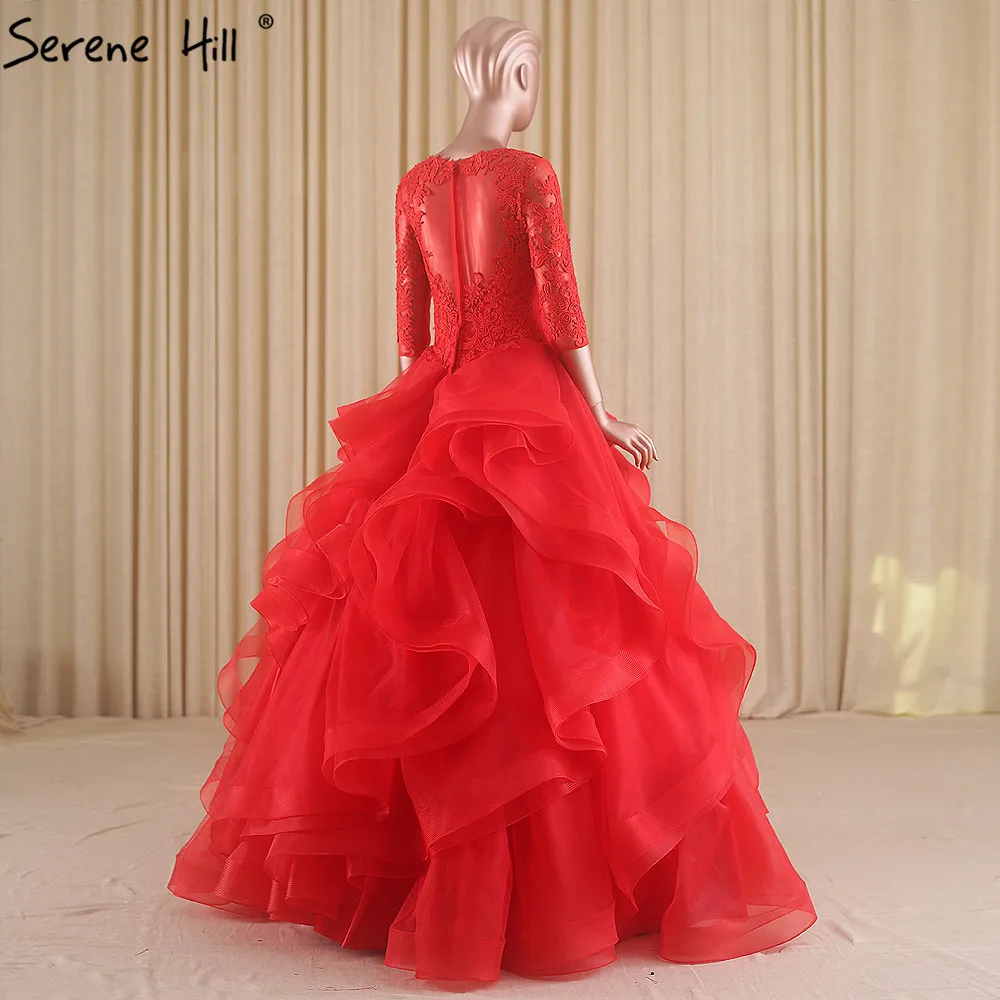 Robe De Mariee/свадебное платье с короткими рукавами Большой красный цвет Кружевное