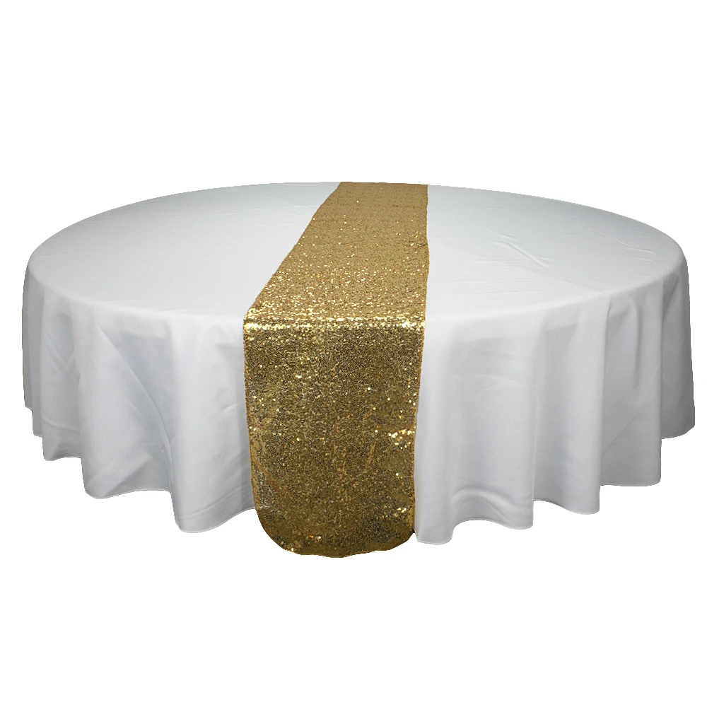 35x275 см розовые Золотые/серебряные бегунки с блестками для свадебной вечеринки