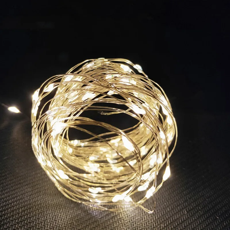 Рождественские украшения для дома гирлянда Сказочный струнный светильник