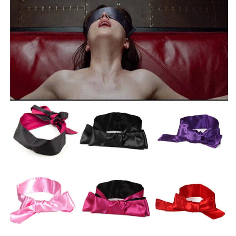 

Шелковая атласная маска для глаз, эротические аксессуары, секс-фиксаторы, повязка на глаза для ролевых игр, наручники для БДСМ, бандаж на зап...