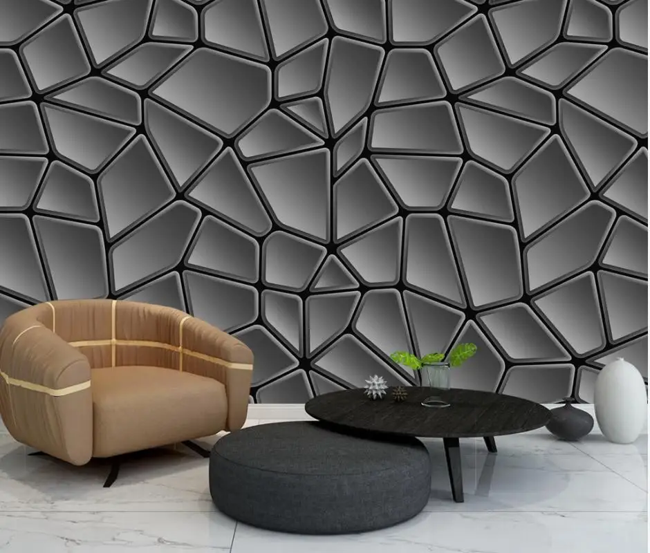 

AINYOOUSEM Modern abstract geometric TV background wall papier peint papel de parede wallpaper 3d wallpaper stickers